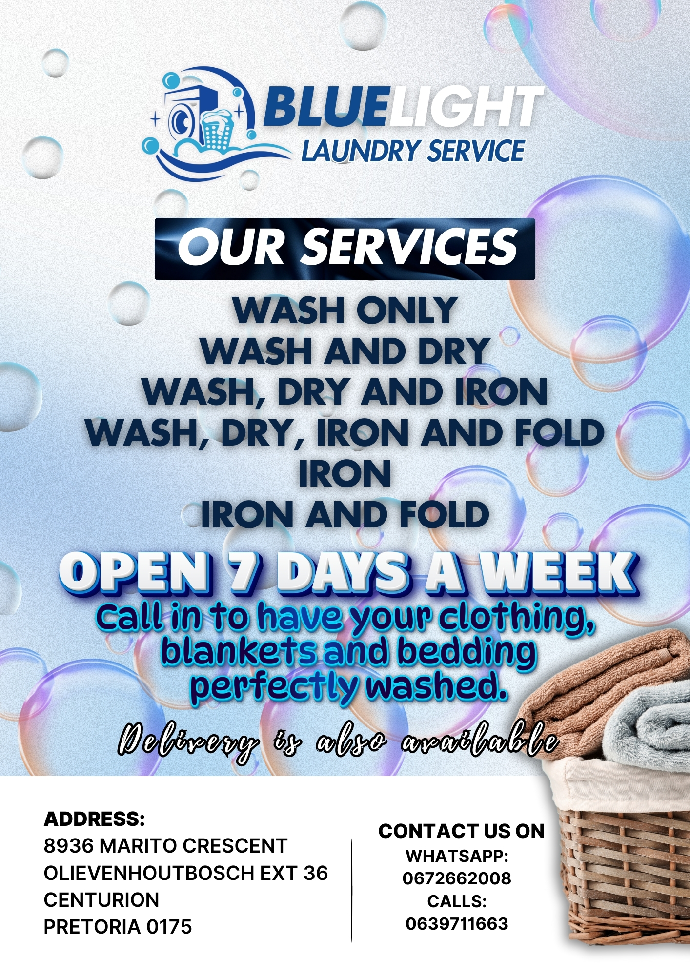 Laundry Service Flyer